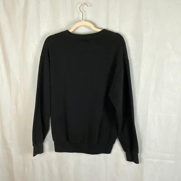 Vintage Iowa Hawkeyes Pullover Sweatshirt Crewneck Sz M Black Lee Sport Boxy Fit - Picture 5 of 8